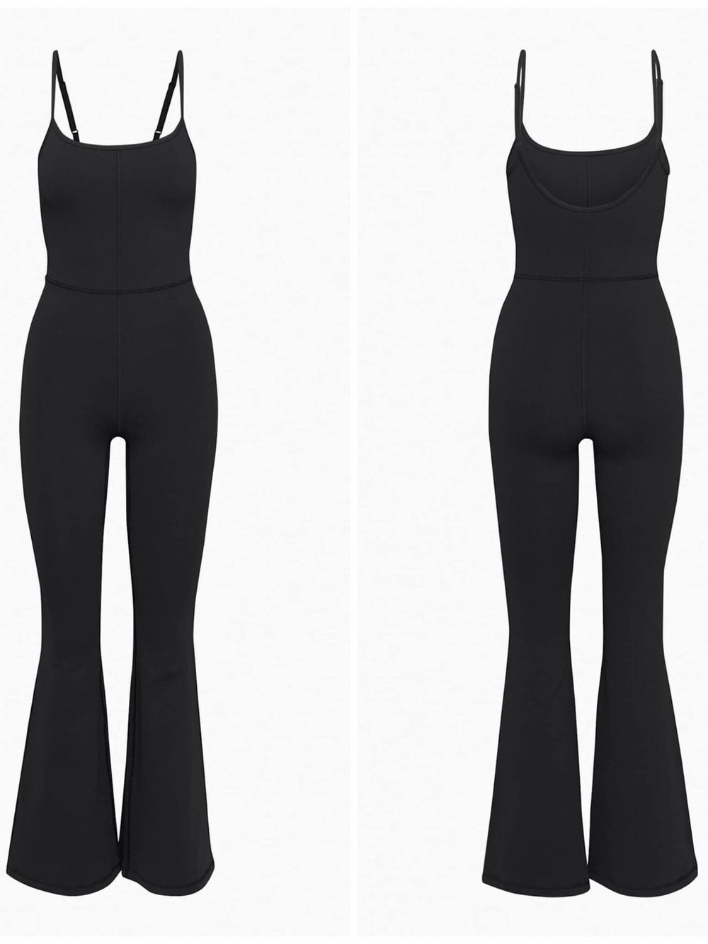 Wilfred Free Aritzia Freestyle Kick Flare One Piece Jumper Jumpsuit Black Sz S - Picture 3 of 8